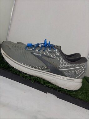 Brooks Men’s Size 12 Ghost 14 Alloy Oyster Gray Athletic Running Shoes